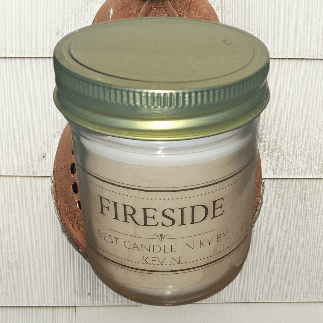 Kevinlawzp decorative scented candle fireside theme