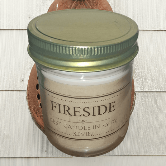 Kevinlawzp decorative scented candle fireside theme