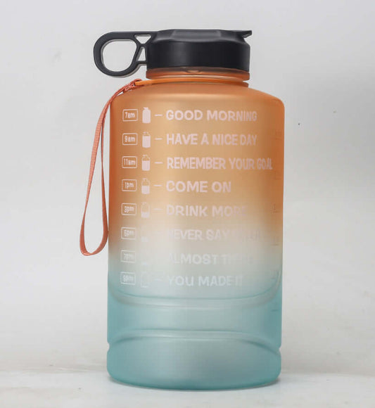 Kevinlawzp 2.2L gradient large capacity sports bottle