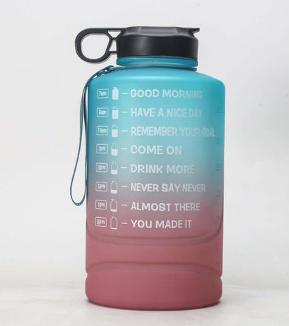Kevinlawzp 2.2L gradient large capacity sports bottle