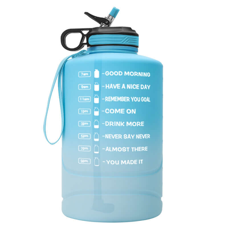 Kevinlawzp 2.2L gradient large capacity sports bottle