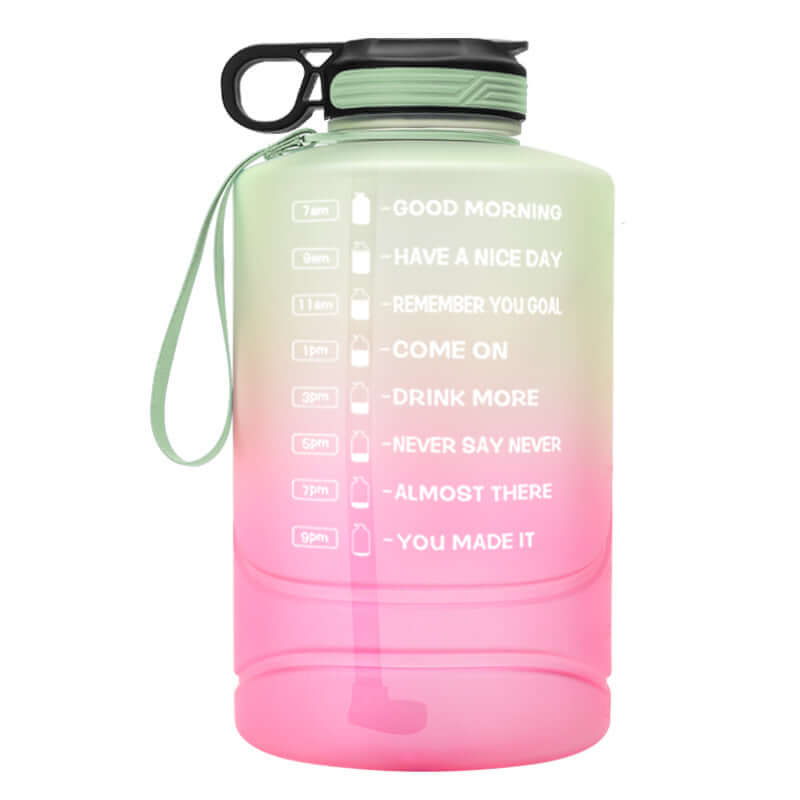Kevinlawzp 2.2L gradient large capacity sports bottle