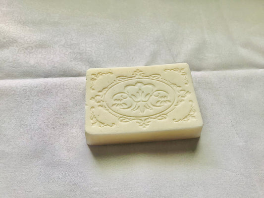 Non-fragrance hand soap, bar with goat milk pour base with cocoa butter
